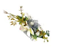 Pettine for capelli con simulazione di fiori for spose, accessori for capelli, disco for capelli, carta for capelli(Whitegray)