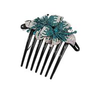 Pettine for capelli con strass, fiore, fermaglio for capelli in cristallo da sposa, ornamenti for capelli, gioielli di moda fatti a mano, accessori for capelli eleganti da sposa(Color1)