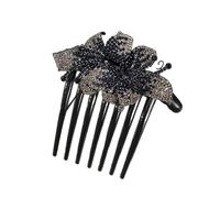 Pettine for capelli con strass, fiore, fermaglio for capelli in cristallo da sposa, ornamenti for capelli, gioielli di moda fatti a mano, accessori for capelli eleganti da sposa(Color4)