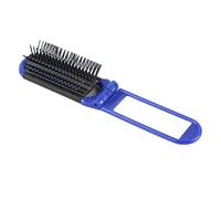 Pettine for capelli da viaggio professionale 1PC Spazzola for capelli pieghevole portatile con specchio Pettine da viaggio compatto tascabile (Color : Blue)