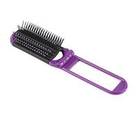 Pettine for capelli da viaggio professionale 1PC Spazzola for capelli pieghevole portatile con specchio Pettine da viaggio compatto tascabile (Color : Purple)