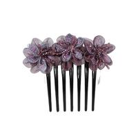 Pettine for capelli, forcina for capelli, copricapo antiscivolo, pettine con frangia, pettine con forcina rotta, fascia for capelli in cristallo abbinata for le donne(Beanpaste)