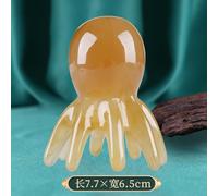 Pettine for massaggio in resina a forma di polpo, raschiamento dei meridiani, spazzola for massaggio del cuoio capelluto, agopuntura, SPA, Gua Sha, sollievo dalla fatica, massaggio rilassante(01)