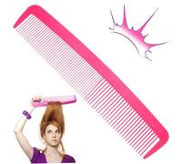 Pettine gigante da 15 pollici, accessori per clown rosa rossa per palcoscenico - Spazzola per capelli da commedia Jumbo per costumi, spettacoli e foto Pettine, gigante, dente