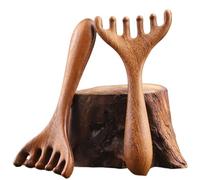Pettine Head Meridian Massage Comb Wooden Wide Tooth Tool Promote Blood Circulation