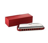 Pettine In ABS Con Copertura In Acciaio Inossidabile Armonica A 10 Fori Stile Performance Professionale Arpa A Bocca Armonica Strumento Musicale (Color : Key of Bb)