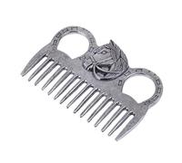 Pettine in acciaio inox lucido per cavallo pony, accessorio per currycomb
