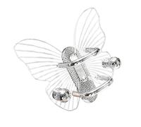 Pettine in acrilico a forma di farfalla, organizzato, trasparente, pratico, migliora lo spazio, ideale per donne e uso domestico