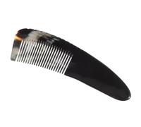 Pettine in corno naturale antistatico Detangler per capelli ricci, più elegante per capelli spessi, design durevole e riutilizzabile