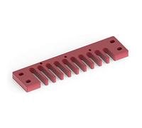 Pettine in lega di alluminio Harmonica parte per Marine Band Crossover Deluxe, oro - Materiale resistente, design ergonomico, ricambio per armonica Blues Harp D (Rojo)