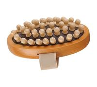Pettine in legno di faggio antistatico per il rilassamento della testa, con frange morbide ergonomiche che promuovono la salute dei capelli, design creativo in legno di faggio, districante per capelli