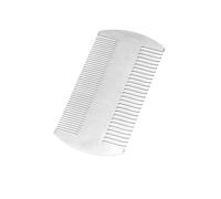 Pettine in metallo, pettine per capelli in acciaio inossidabile, pettine da parrucchiere da uomo, set di pettini da taglio, uno strumento pratico adatto per acconciature quotidiane splendide (argento)