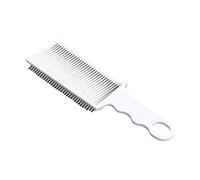 Pettine in plastica con manico lungo, triangolare, denti fini, for uomo, con parte superiore piatta, for tagliare i capelli, può essere appeso, bianco, multifunzionale(1 pcs)