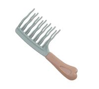 Pettine interattivo a doppio dente ondulato per stimolare il cuoio capelluto e ridurre i nodi, per migliorare l'interazione dei bambini