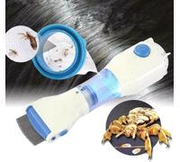 Pettine Led Elettrico Elimina Aspira Pidocchi Lendini Uova Capelli Bambini Inox