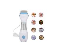 Pettine Led Elettrico Elimina Aspira Pidocchi Lendini Uova Capelli Bambini Inox