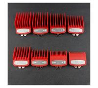 Pettine Limite, Compatibile Con WAHL, Tagliacapelli | Set di pettini guida for quantità opzionali, disponibile nella configurazione da 8 o 10 pezzi(8Pcs-Red)