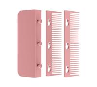 Pettine lisciante 2 pezzi | Pettine per capelli in nylon | Pettine riscaldante per lisciare la pelle, rispettoso della pelle, pettine lisciante districante, pettine in ferro per tutti i tipi di