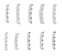 Pettine lisciante per capelli, 5/10 pezzi, con struttura in metallo resistente, frangia invisibile, pettine fisso per lavoro e attività all'aperto