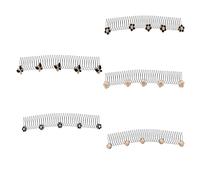 Pettine lisciante per capelli, 5/10 pezzi, con struttura in metallo resistente, frangia invisibile, pettine fisso per lavoro e attività all'aperto