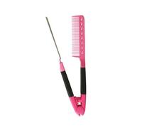 Pettine lisciante per capelli a forma V con, B | Pettine da donna a forma V, uso rapido, impugnatura comoda, spazzola districante per acconciature alla