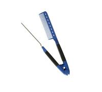 Pettine lisciante per capelli a forma V con, Dark Blue | Pettine da donna a forma V, uso rapido, impugnatura comoda, spazzola districante per acconciature alla