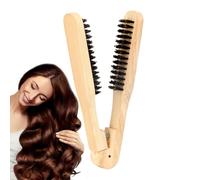 Pettine Lisciante Per Capelli Bifacciali - Per Stecca Capillare, Con Clip Setole | Design A Forma Di V Corregge Delicatamente Il Perfetto Per Creare Stili Lisci E R