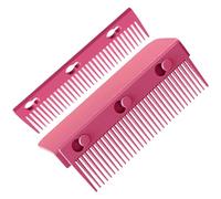 Pettine lisciante per capelli, pettine piatto con impugnatura, pettine da barbiere riscaldante, pettine piatto staccabile, resistente al calore, per saloni e acconciature domestiche