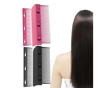 Pettine lisciante per capelli, pettine piatto con impugnatura, pettine per raddrizzatore per barbiere, pettine riscaldante per barbiere, pettine piatto staccabile, pettine per capelli per saloni e