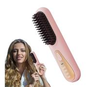 Pettine lisciante per capelli, spazzola lisciante riscaldante - Pettine lisciante per spazzola per lo styling | Ferro per lisciare i capelli portatile a riscaldamento rapido per famiglia, amici, ragaz