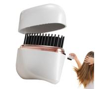 Pettine lisciante per capelli Styler da 3,54 pollici | Riscaldamento per PC: pettine caldo a riscaldamento rapido 8,5 x 9 x 3 cm con potenza wireless da 2000 mAh e 3 livelli di temperatura per