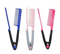 Pettine Lisciante - Piastra Lisciante Per Capelli A Forma Di V | Pettine In Ferro, Spazzola Per Capelli Anti-, Strumento Per Lo Styling In Salone E In Casa, Per Viaggi