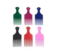 Pettine Lisciante Set Di Pettini In Plastica Da 6 Pezzi For Styling, Uso In Casa E In Salone Pompadour Uomo Capelli Pettinati All'indietro Antistatici For Grassi