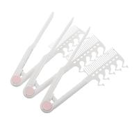 Pettine Lisciante V Pieghevole Bianco Plastico 3 Pezzi