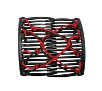 Pettine magico per capelli - Clip elastica vintage da 5 cm | per capelli intrecciati, stile a coda di cavallo bassa, fissaggio rapido dei capelli, set di styling per capelli,