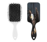 Pettine massaggiante 3D a forma di aquila calva, per uomini e donne, spazzola per capelli lunghi, corti, sottili, ricci, lisci o ondulati, con cuscino d'aria, con manico, regalo per donne
