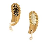 Pettine Massaggiante Cuoio Capelluto 2 Pezzi in Legno