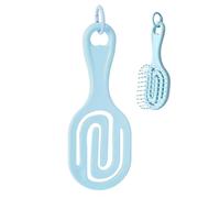 Pettine massaggiante elastico con denti cavi, ad asciugatura rapida, per | Pettine massaggiante per cuoio capelluto e spazzola per capelli bagnati e asciutti, corti, ricci, lisci, fini, per casa
