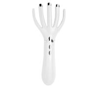 Pettine Massaggiante Elettrico Portatile USB per Testa Bianco | Abs, Design Ergonomico Semplice, Vibrazione Intensa, Ricarica Usb, Uso su Cuoio Capelluto e Chioma