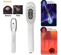 Pettine Massaggiante EMS Cuoio Capelluto Spazzola LED Stimola Crescita Capelli