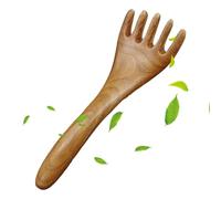 Pettine massaggiante in legno, a cinque artigli per la crescita dei capelli, massaggiatore manuale, massaggiatore per la testa, strumento portatile guasha per rilassamento, casa, sollievo