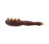 Pettine Massaggiante Ottone Oro e Legno per Cuoio Capelluto | Denti Arrotondati e Lucidati, Impugnatura Antiscivolo Ergonomica, Scioglie con Scorrimento Fluido