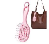 Pettine massaggiante per capelli, con denti cave elastici, da appendere, ad