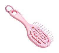 Pettine massaggiante per capelli, con denti cave elastici, da appendere, ad