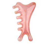Pettine massaggiante per capelli, in resina di giada, strumento di massaggio manuale portatile per cuoio capelluto, raschiatura facciale, multifunzione, rilassamento della testa, per occhi, collo