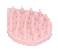 Pettine massaggiante per capelli, spazzola per cuoio capelluto in silicone per doccia, massaggio e pulizia, elastico, denti morbidi, taglia piccola, grande pettine spaziante (PINK)