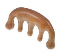 Pettine Massaggiante per Chioma in Legno e Cuoio Capelluto | Strumento per Cura dei Chioma, Legno, Uso Domestico, Aiuta la Circolazione e Stimola Cuoio Capelluto Colore Casuale