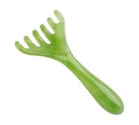 Pettine massaggiante per cuoio capelluto, spazzola ergonomica per massaggio Scalp, design a cinque per dosaggi profondi, strumento per rilassare la testa manuale in resina resistente, 14,5 x 7 cm