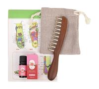 Pettine Massaggiante per il Cuoio Capelluto | Strumenti Gua Sha Per La Testa - Pettine per i Meridiani del Cuoio Capelluto - Per Uomo Donna Anziani Casa Ufficio Appartamento Salone Routine