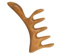 Pettine Massaggiante per Testa in Legno Verde, Massaggio | Strumento Manuale per Cuoio Capelluto, Aiuta la Circolazione, Uso Domestico, Design Leggero e Pratico Colore Casuale